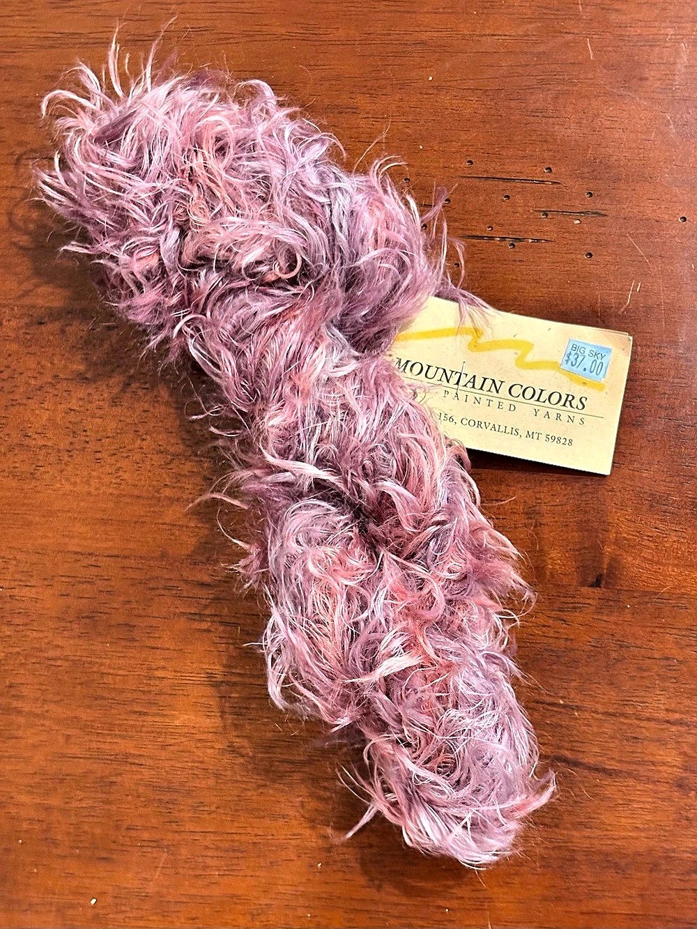 Mountain Colors Feathers Hand-Dyed Kid Mohair Yarn Pink & Purple